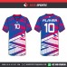 PINK BLUE TRIBLE   SOCCER JERSEYS
